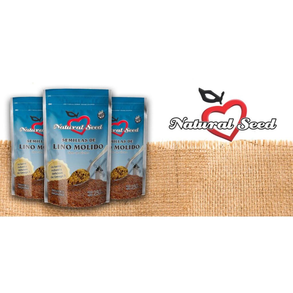 SEMILLA DE LINO MOLIDA x250gr. (NATURAL SEED)