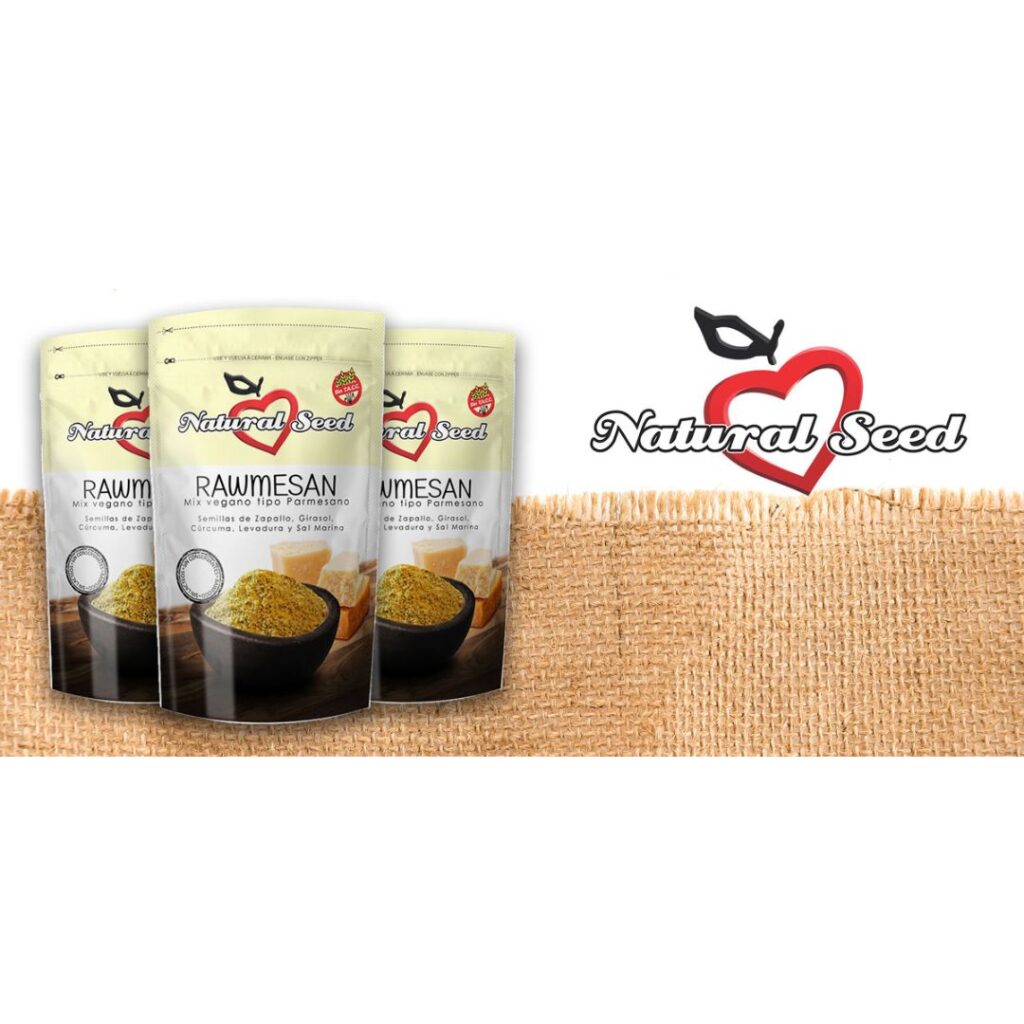 QUESO RALLADO VEGANO RAWMESAN x150gr. (NATURAL SEED)