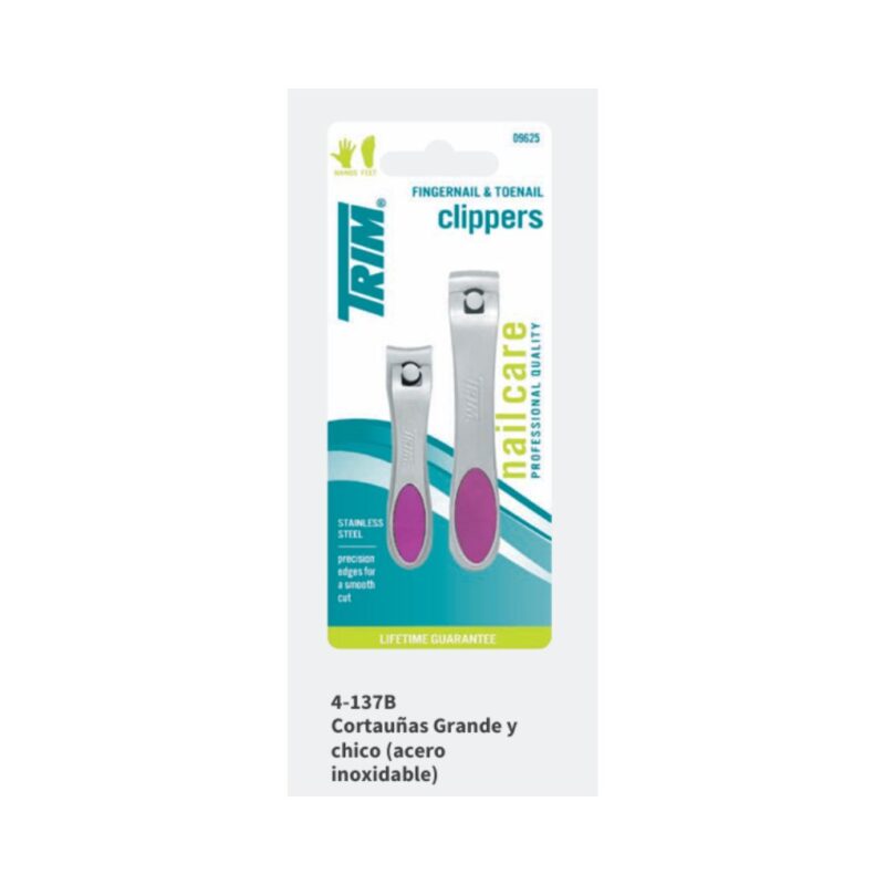 SET DE CORTAUÑAS GDE y CHICO ACERO INOX. 4-137B (TRIM)