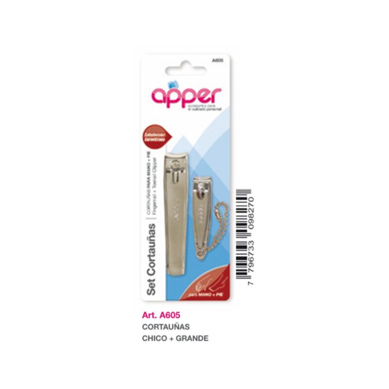 SET DE CORTAUÑAS GRANDE Y CHICO A-605 (APPER)