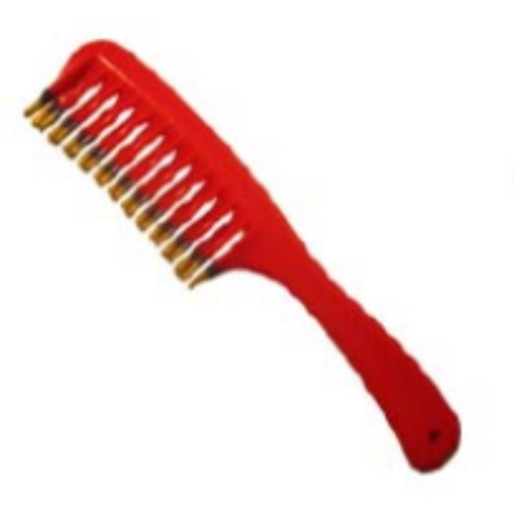 PEINE TRICOLOR C/MGO CURVO J-5879 (JESSAMY)