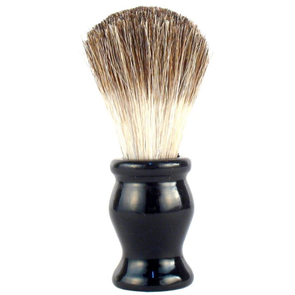 BROCHA DE AFEITAR DE MADERA PELO BICOLOR B-19 (JESSAMY)