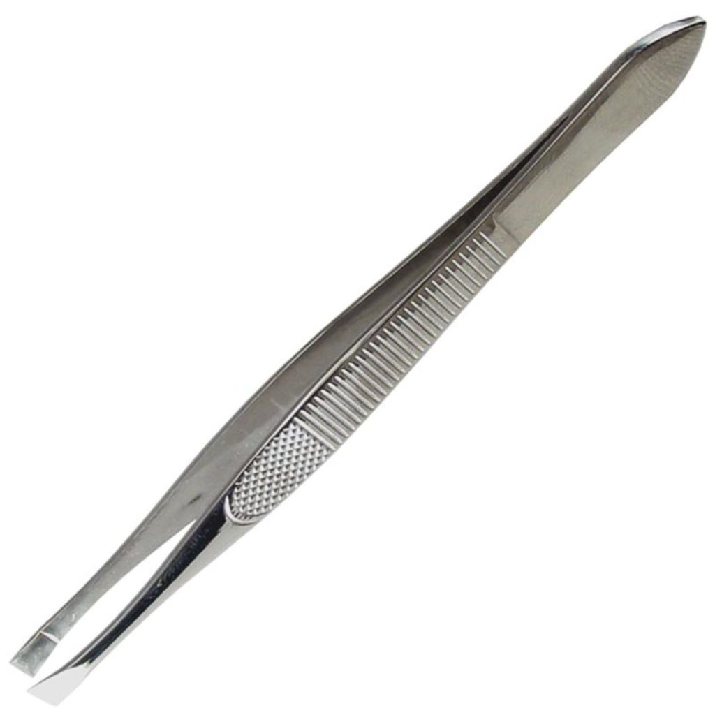 PINZA DE DEP. STAINLESS RECTA NIQUELADA J-74 (JESSAMY)