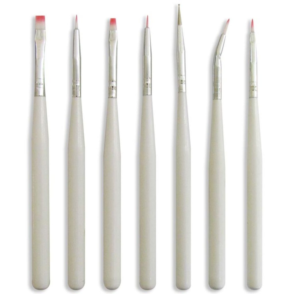 SET DE PINCELES DECO UÑAS x 7un. P-1867 (JESSAMY)