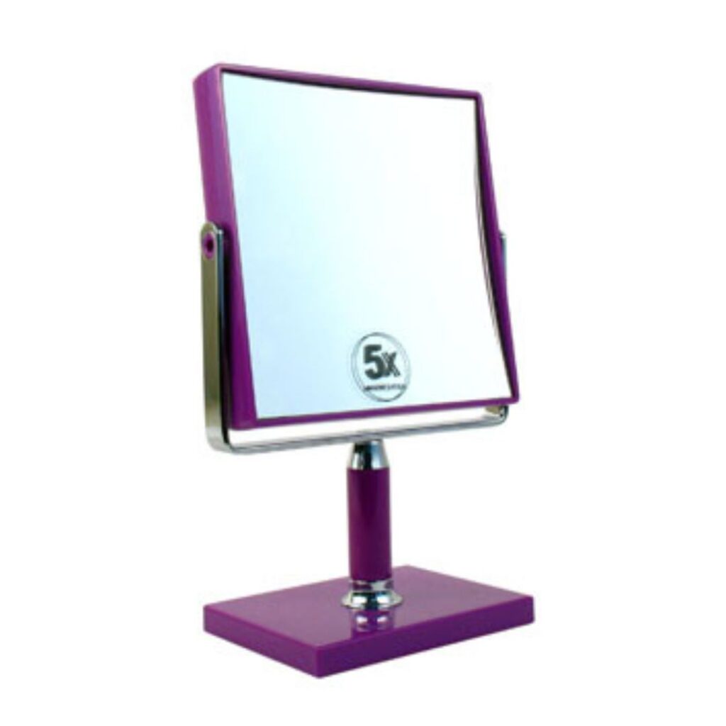 ESPEJO E-362 TOILETTE ACRILICO CUADRADO C/PIE 5X (JESSAMY)