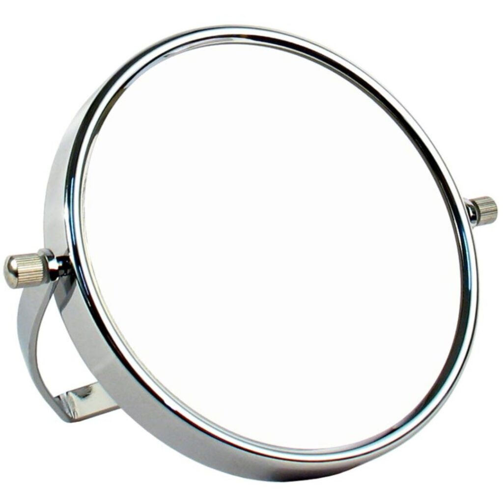 ESPEJO E-2447 DE METAL REDONDO 19cm 5X (JESSAMY)
