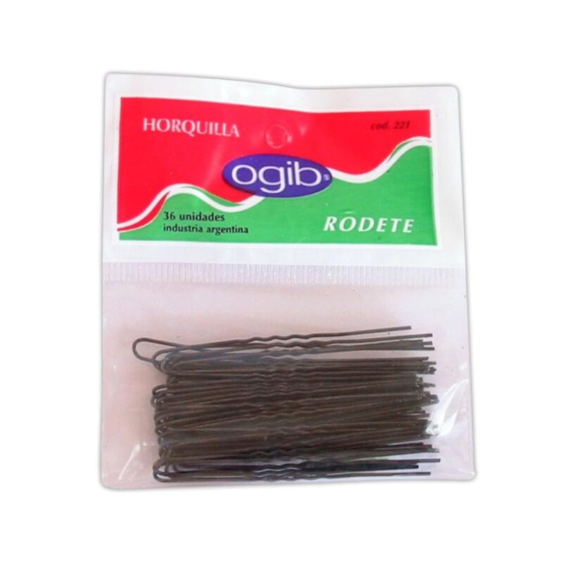 HORQUILLA RODETE NEGRA x36 unid. H-36 OGIB (JESSAMY)