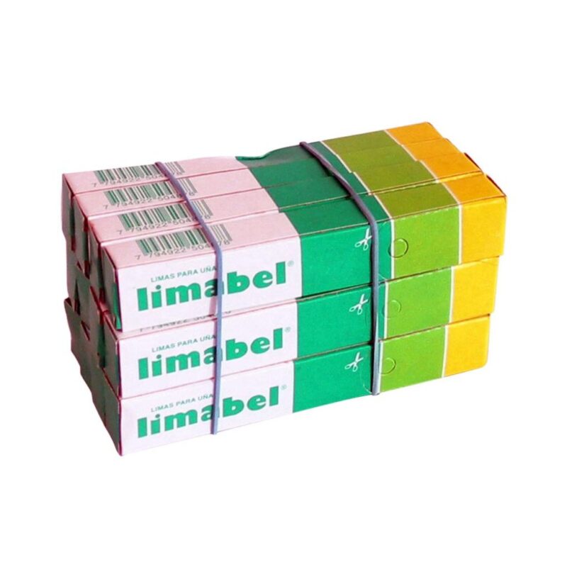 LIMA DE UÑAS ESMERIL CHICA x12 unid. L-11 LIMABEL (JESSAMY)