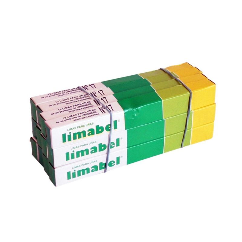 LIMA DE UÑAS ESMERIL GRANDE x12 unid. L-17 LIMABEL (JESSAMY)