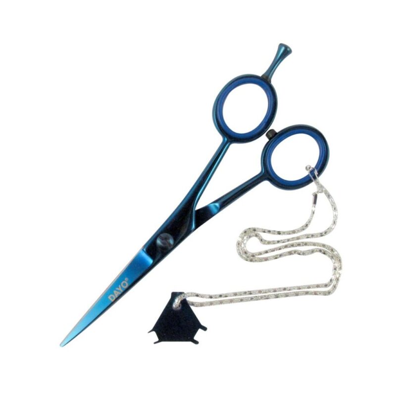 TIJERA FILO NAVAJA BLUE TITANIUM 5" Art.1850 DAYO (JESSAMY)