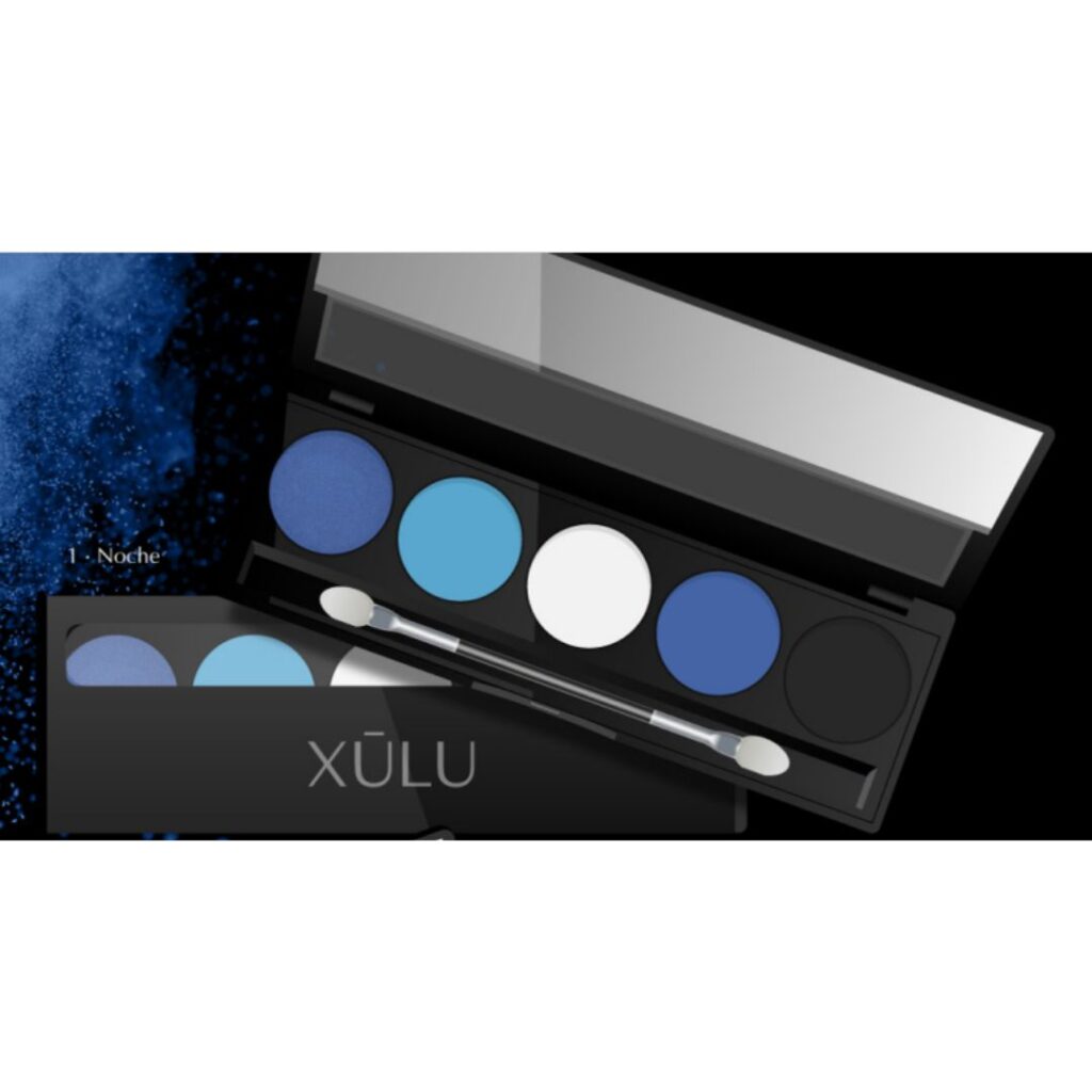 PALETA DE SOMBRAS COMPACTA C/ESPEJO x5 colores Z-455 (XULU)