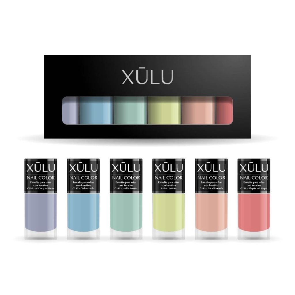 PACK ESMALTE C/KERATINA NAIL PASTEL Z-80001 (XULU)
