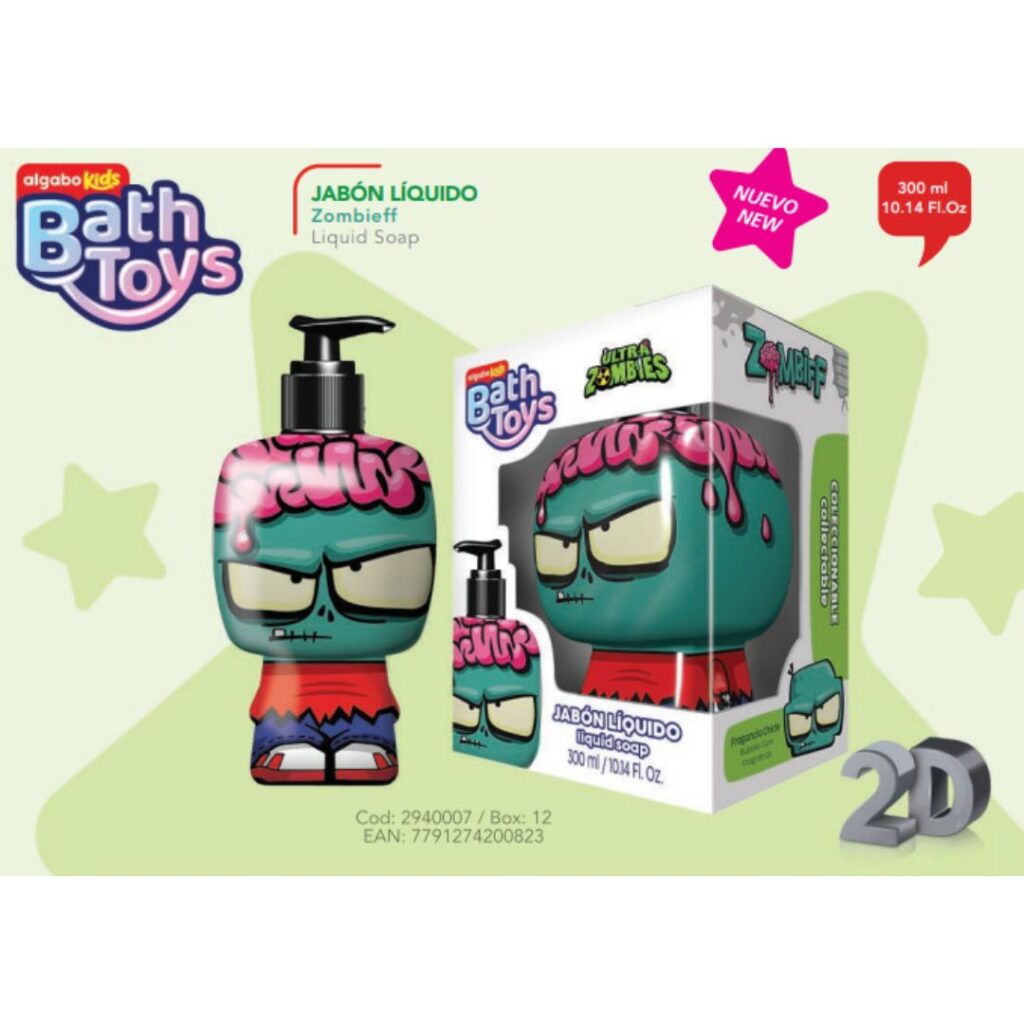 ZOMBIES BATH TOYS ZOMBIFF x300ml. (2940007) (ALGABO KIDS)