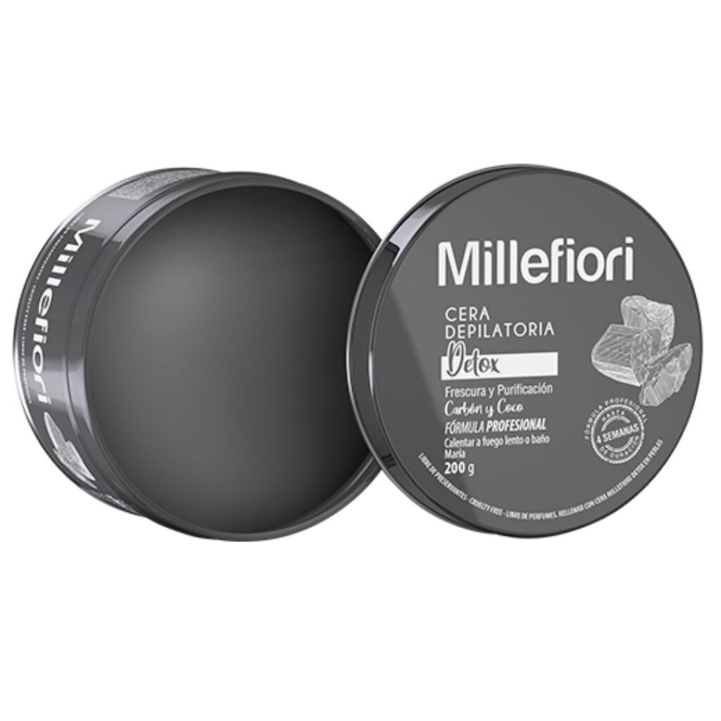 CERA DEPILATORIA DETOX LATA x200gr. (MILLEFIORI)