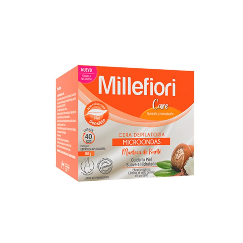 CERA DEPILATORIA P/MICROONDAS x180gr. (MILLEFIORI)