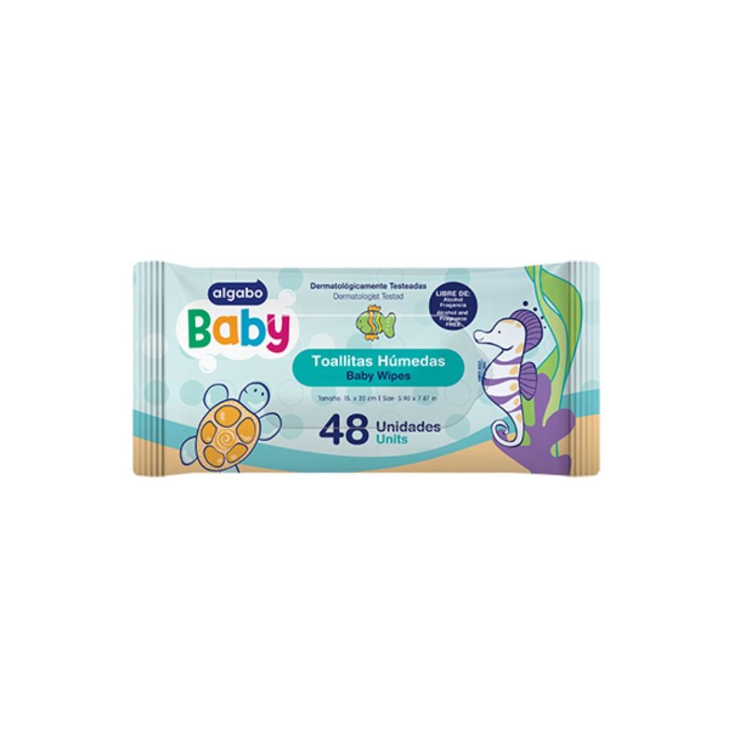 BABY TOALLITAS HUMEDAS x48un. WIPES (3362002) (ALGABO KIDS)