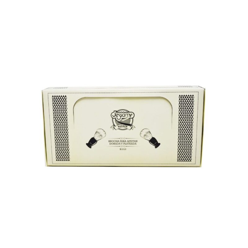 BROCHA DE AFEITAR DORADA y PLATA B-1010 (JESSAMY)