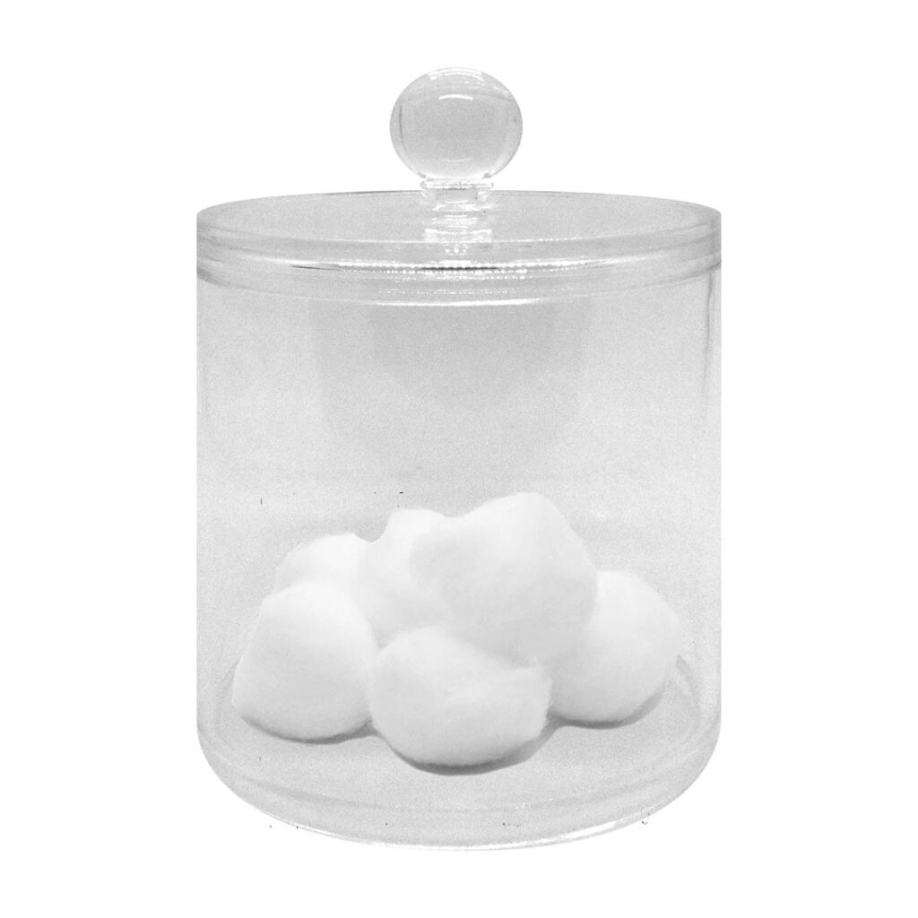 ORGANIZADOR VASO CORTO ACRILICO C/TAPA O-1510 (JESSAMY)