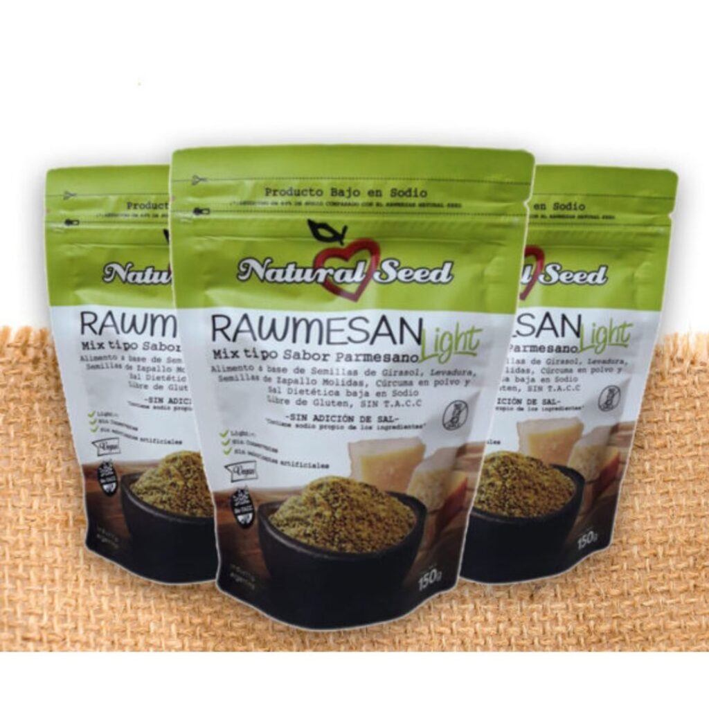 QUESO VEGANO RALLADO BAJO SODIO LINGHT x200gr. (NATURAL SEED)