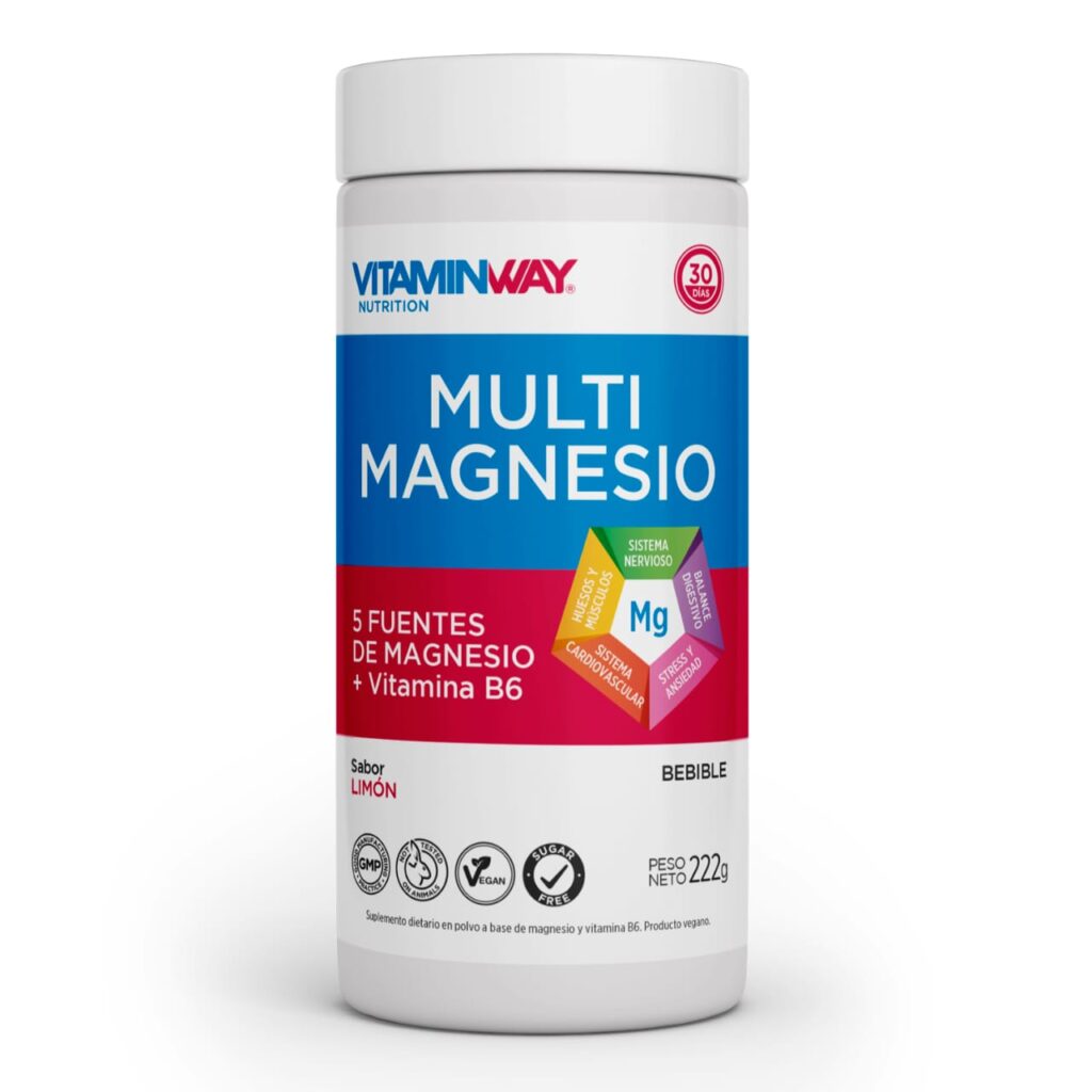 MULTI MAGNESIO POLVO EN POTE x222gr. (VITAMIN WAY)