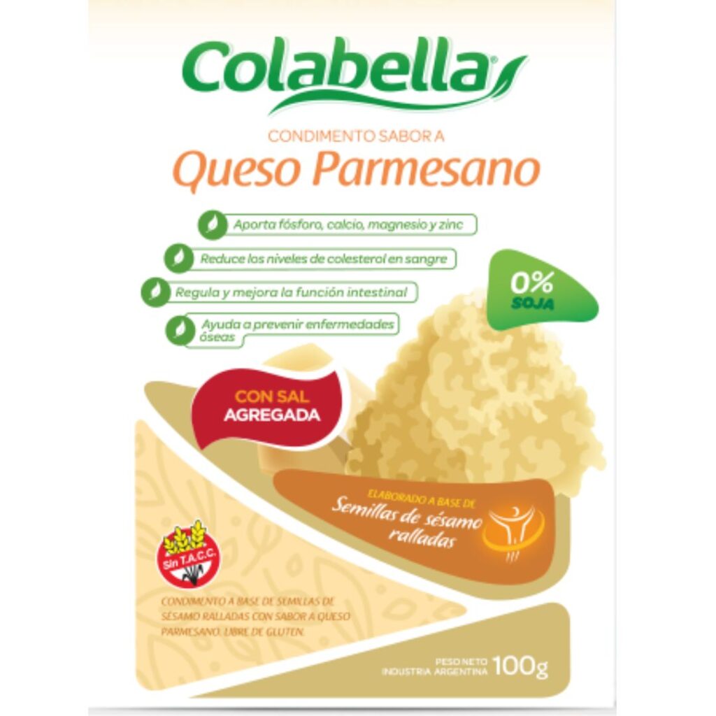 CONDIMENTO DE SESAMO SABOR PARMESANO C/SAL x100gr. (COLABELLA) DESC. 20%