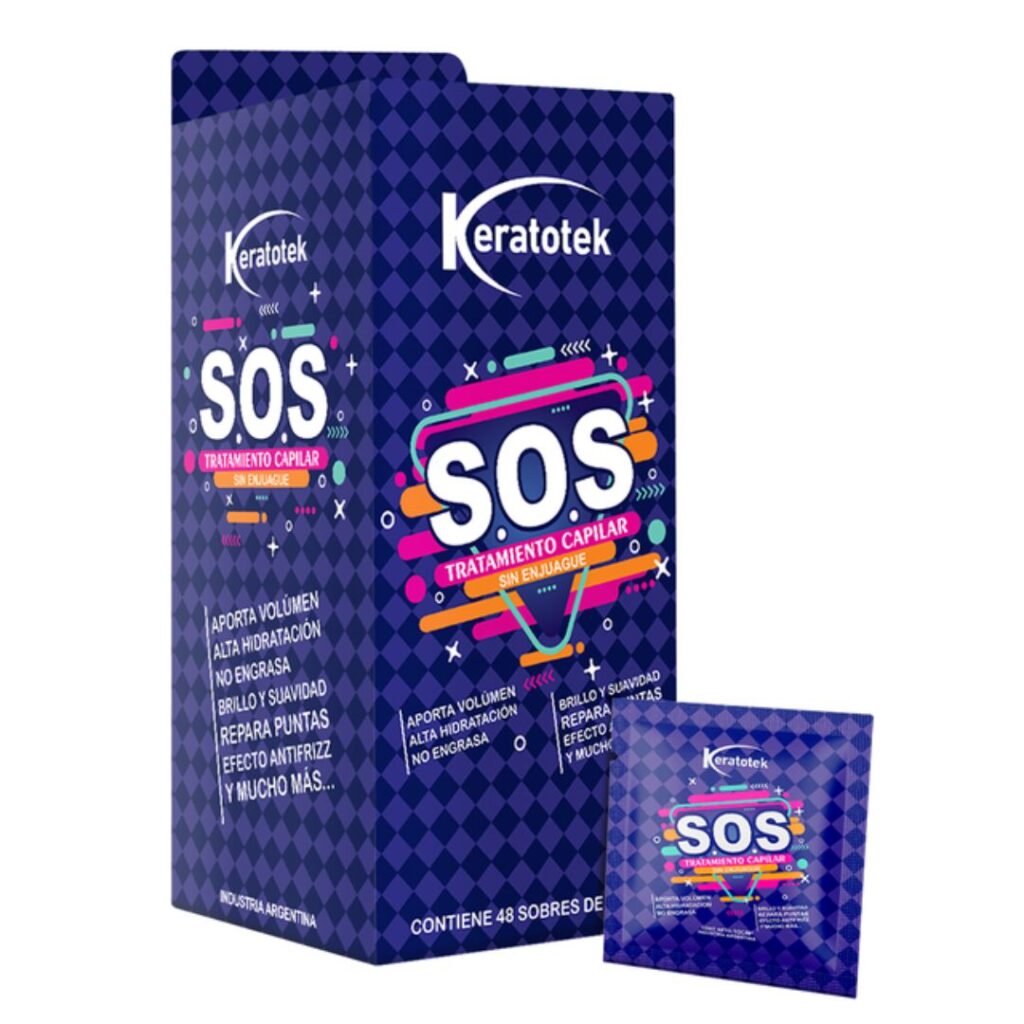 KERATOTEK S.O.S TRAT. CAP. S/ENJ. ESTUCHE x48un. x10cc. (BELLISSIMA)