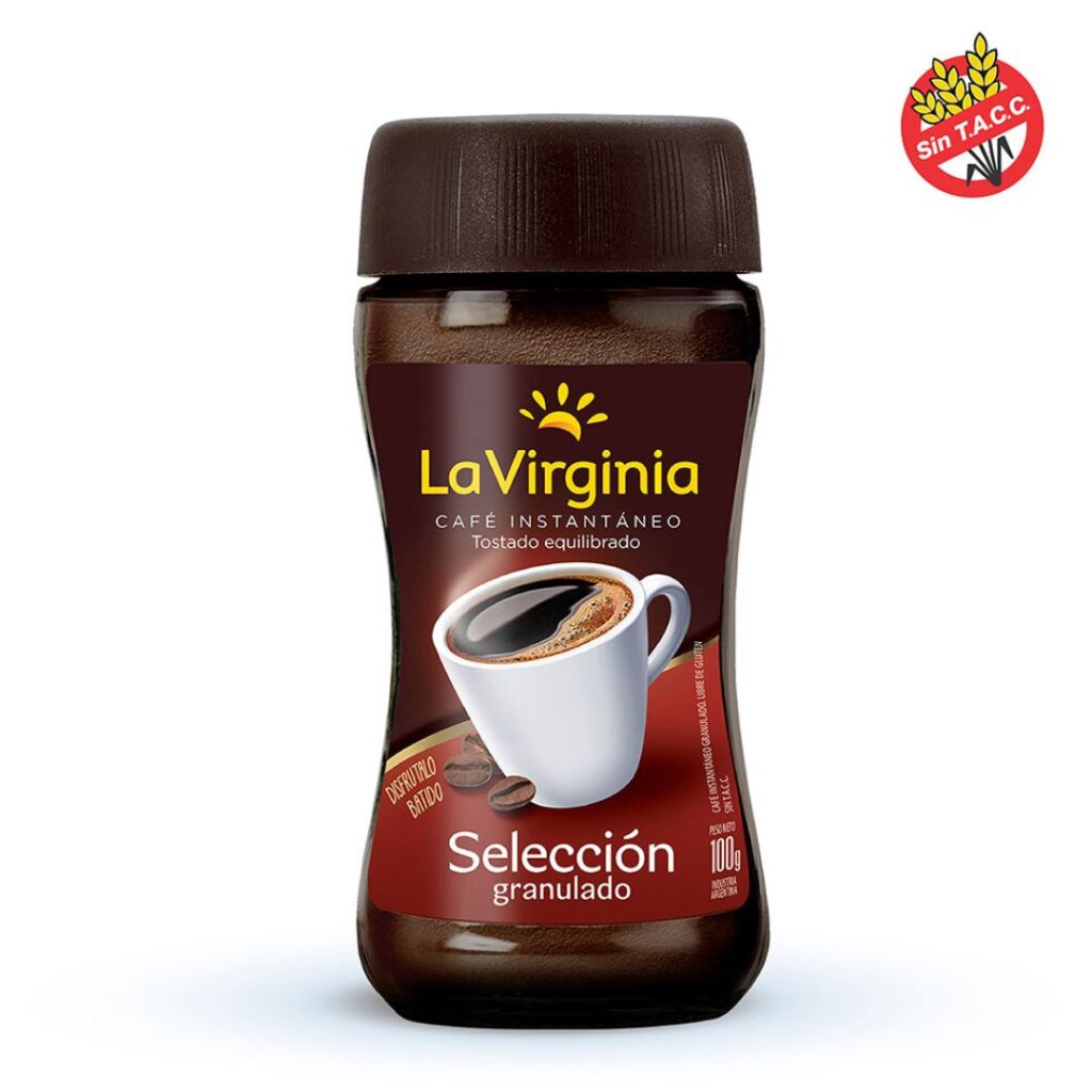 CAFÉ INST. SELEC. EQUI. Frasco x100 GR. S/TACC (LA VIRGINIA)
