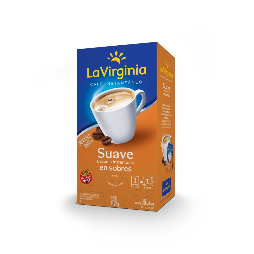 CAFÉ INST. SUAVE BAL. Estuche x36 sob. S/TACC (LA VIRGINIA)
