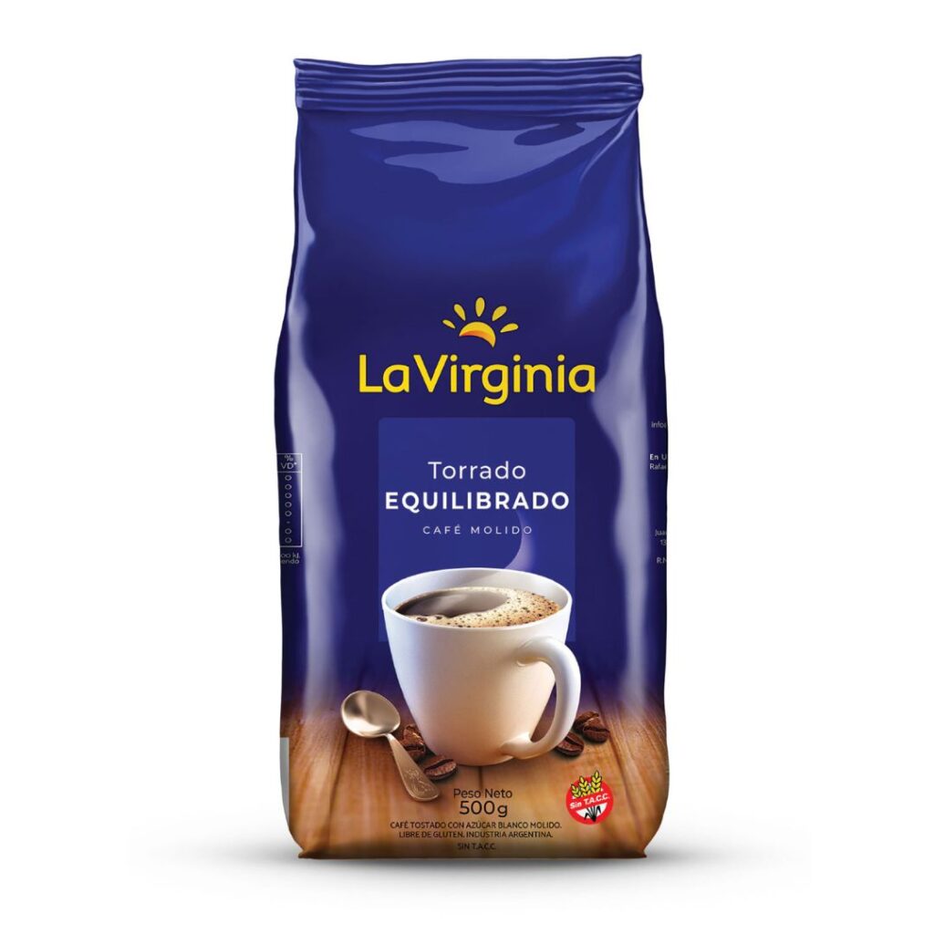 CAFÉ MOLIDO TORRADO CLASICO x500 GR. S/TACC (LA VIRGINIA)
