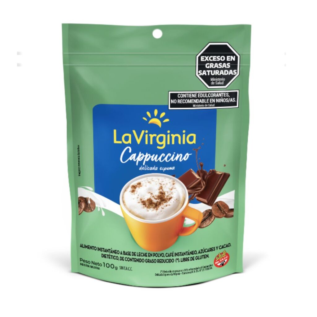 CAPUCCINO LIGHT Doy Pack x100 GR. S/TACC (LA VIRGINIA)