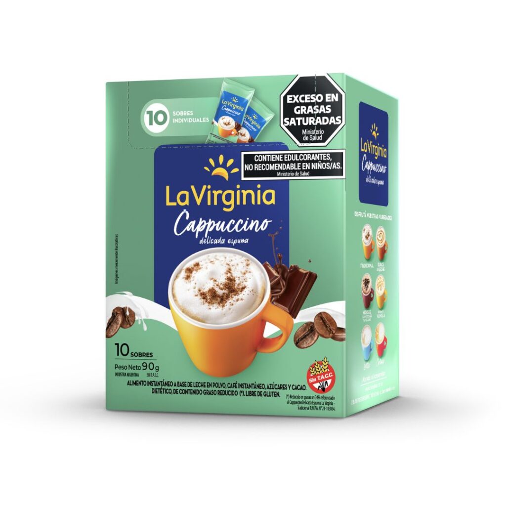 CAPUCCINO LIGHT Estuche x10 Sobres S/TACC (LA VIRGINIA)