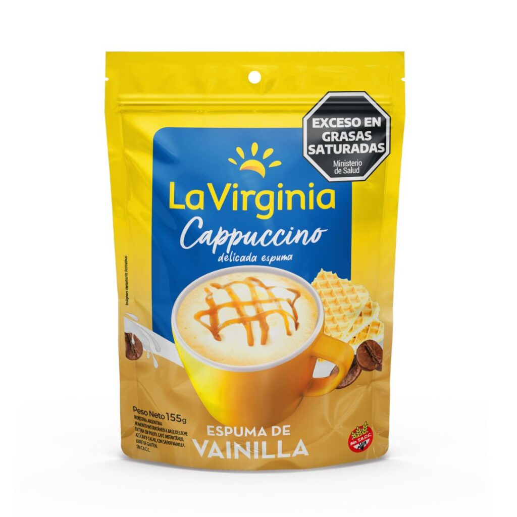 MIX CAPUCCINO VAINILLA Doy Pack x155 GR. S/TACC (LA VIRGINIA)