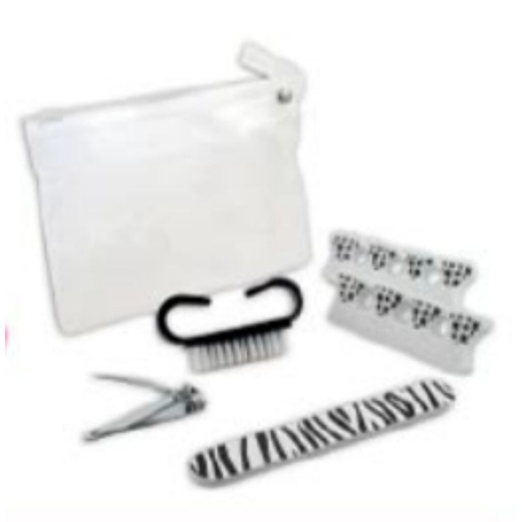 SET DE PEDICURIA N-869  BLANCO y NEGRO (JESSAMY)