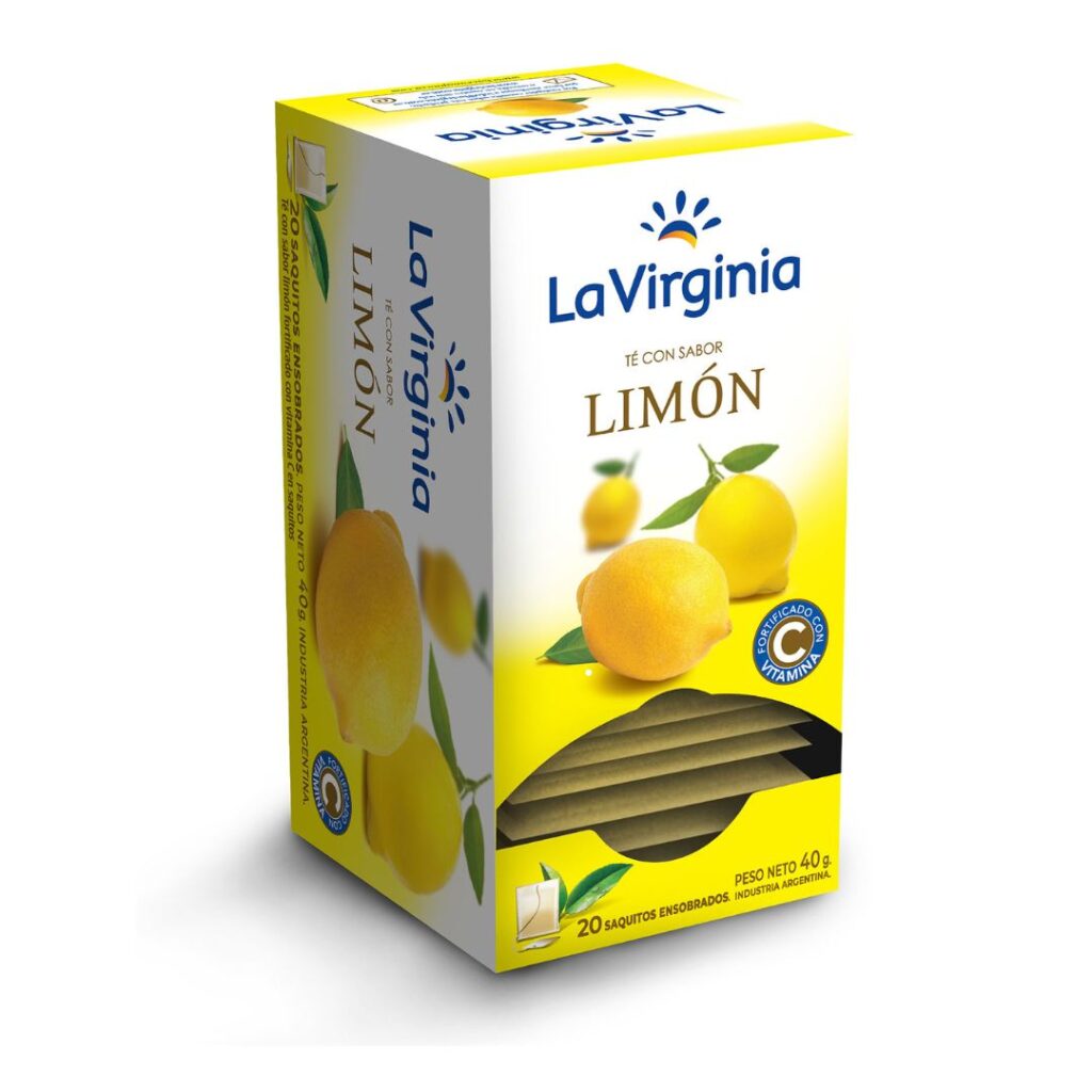 TE Sab. LIMON x20 saq. S/TACC (LA VIRGINIA)