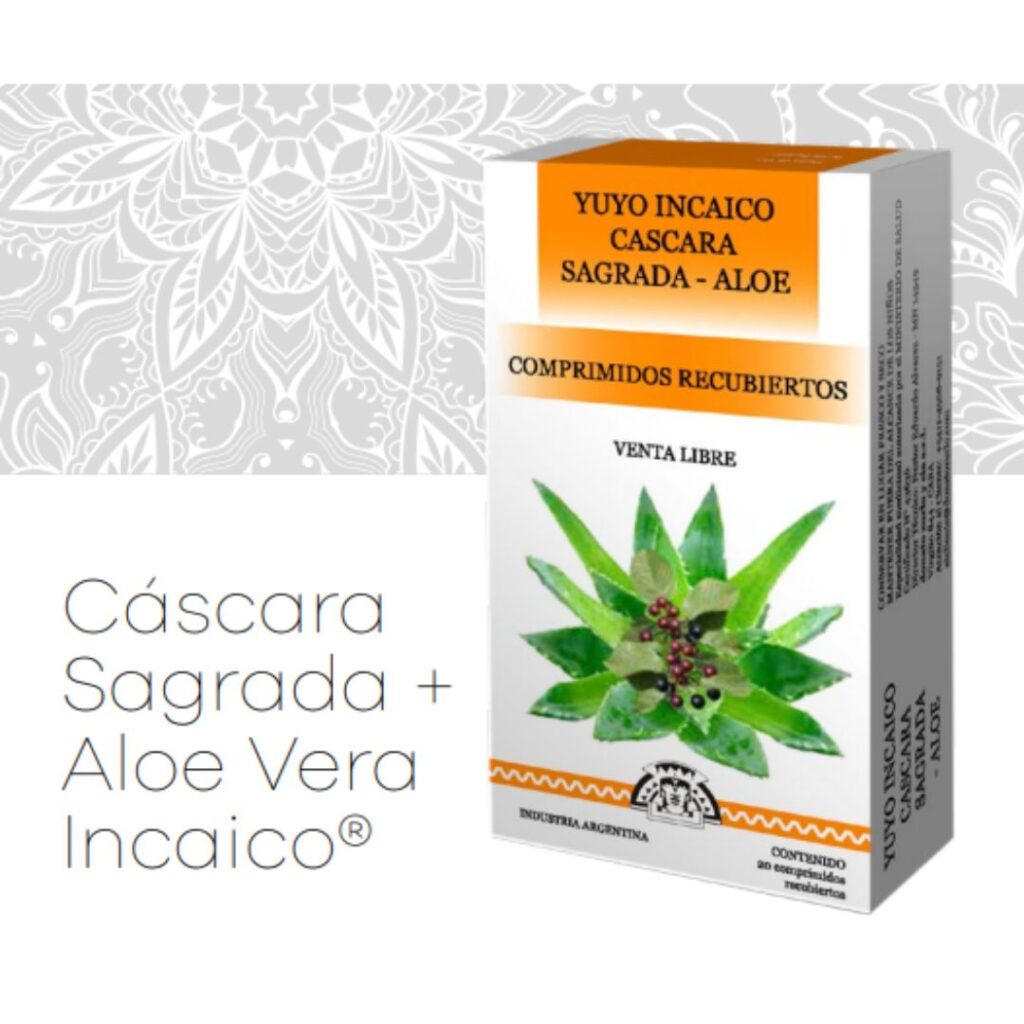 CASCARA SAGRADA + ALOE x20comp. Venta Fcias. Pcia. Bs. As. (INCAICO)