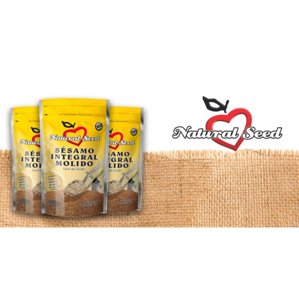 SEMILLA DE SESAMO INTEGRAL MOLIDO x250gr. (NATURAL SEED)
