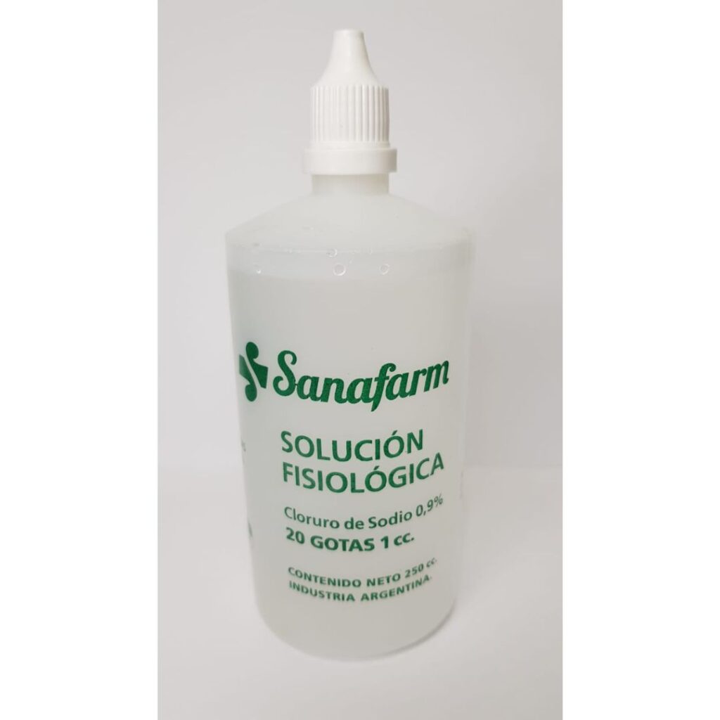 SOLUCION FISIOLOGICA (Esteril) x100 ml  (Venta Fcias. Pcia. Bs. As.)