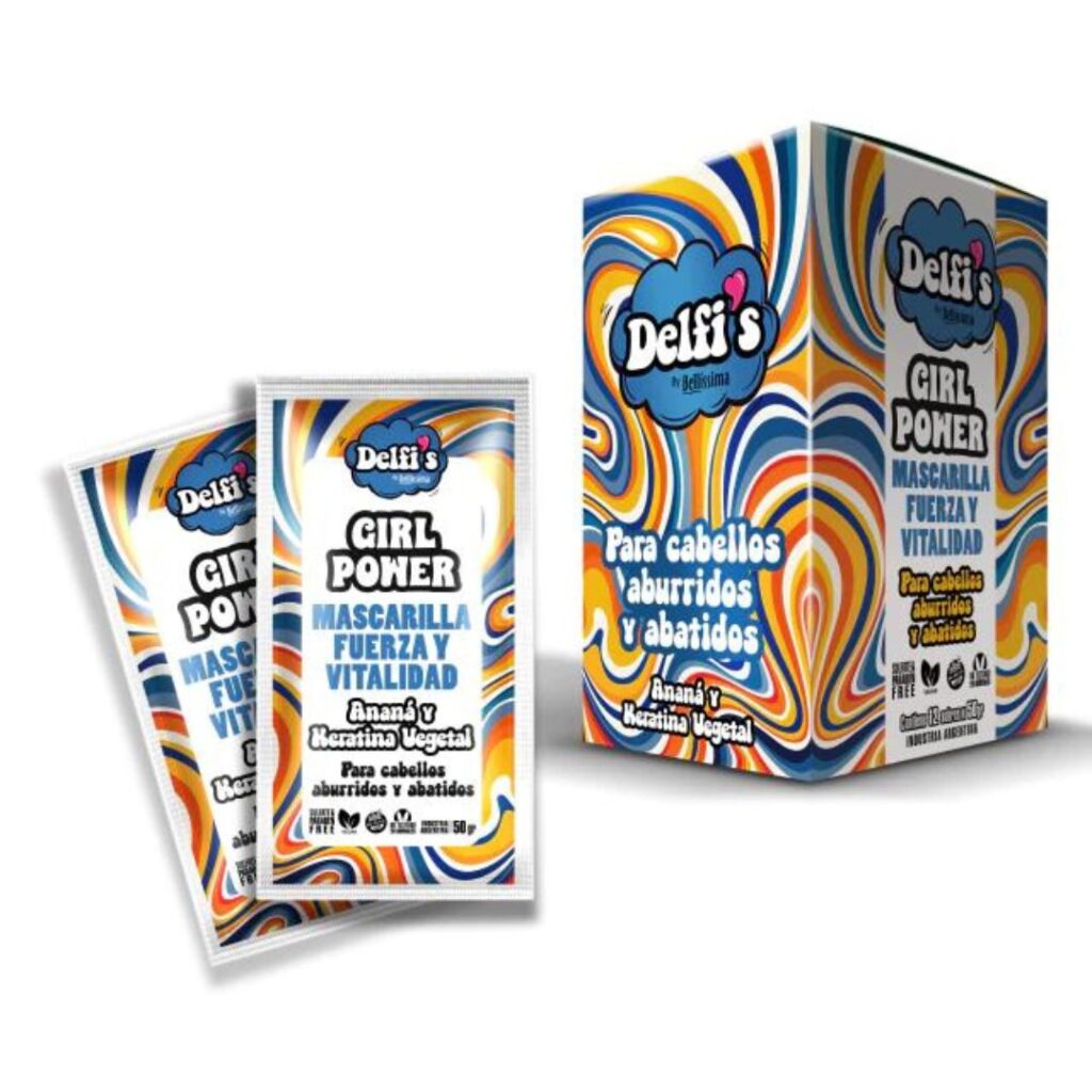 DELFIS By GIRL POWER Mascarilla x50gr. FUERZA y VITALIDAD Est. x12 sobres (BELLISSIMA)