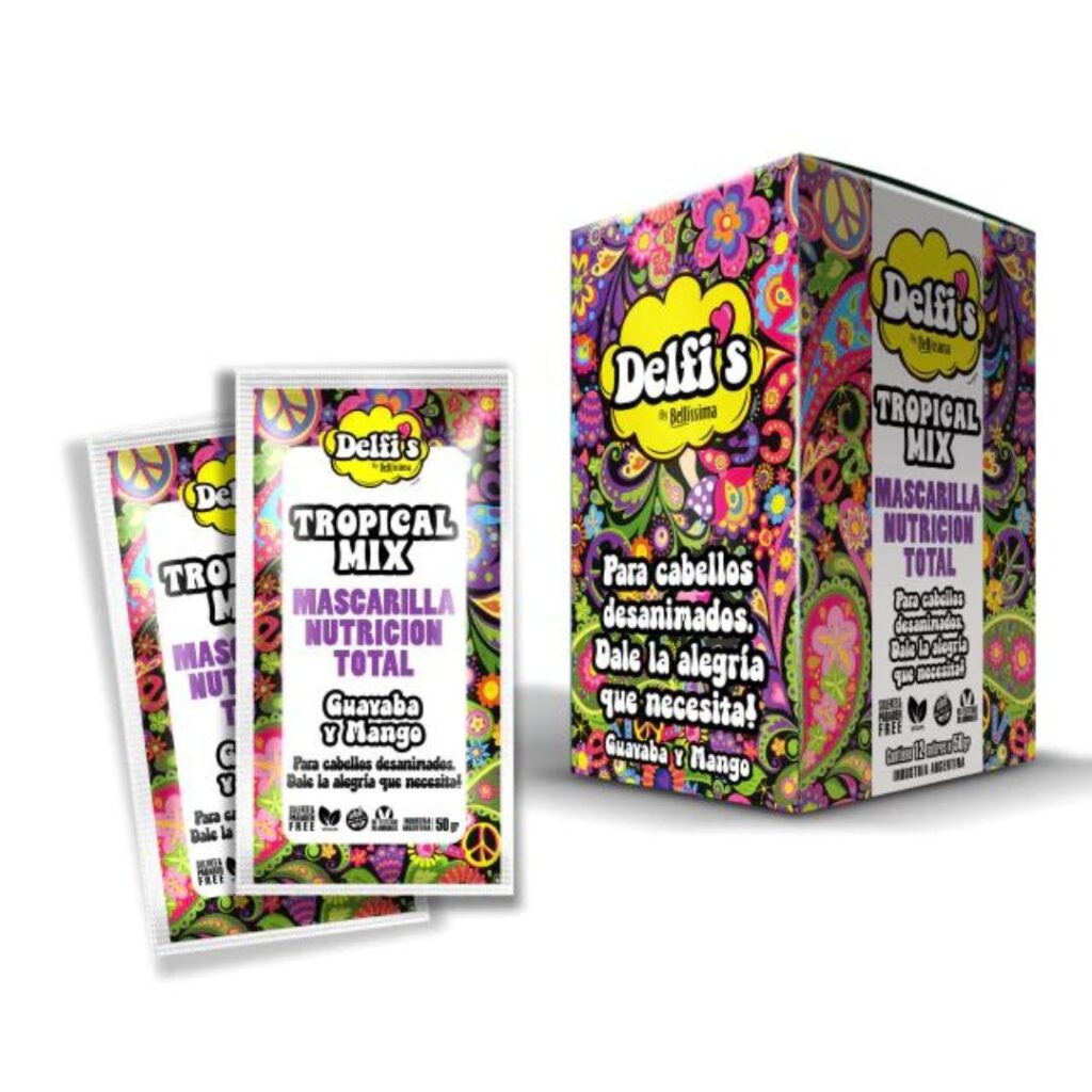 DELFIS By TROPICAL MIX Mascarilla x50 gr. NUTRICION TOTAL Est. x12 sobres (BELLISSIMA)