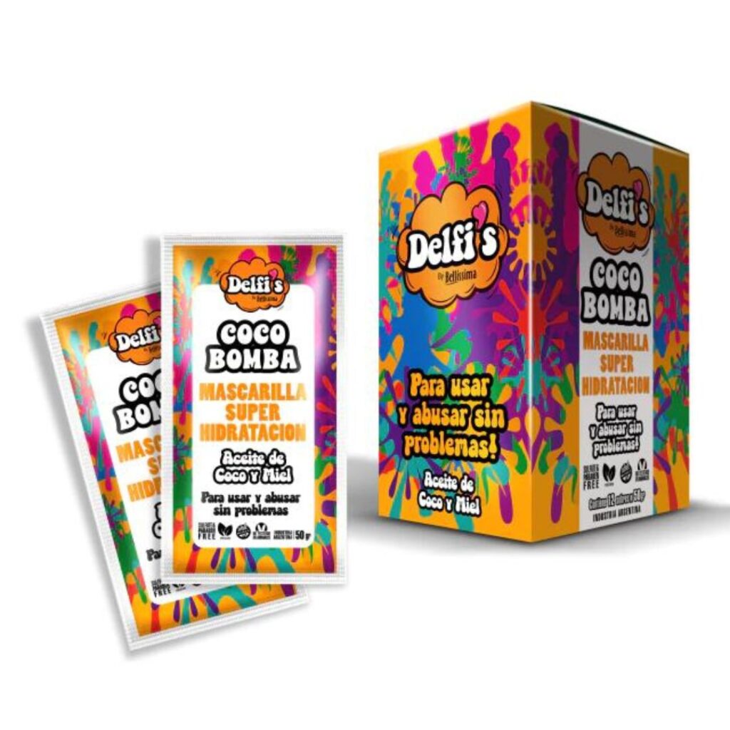 DELFIS By COCO BOMBA Mascarilla x50gr. SUP. HIDRAT. Est. x12 sobres (BELLISSIMA)