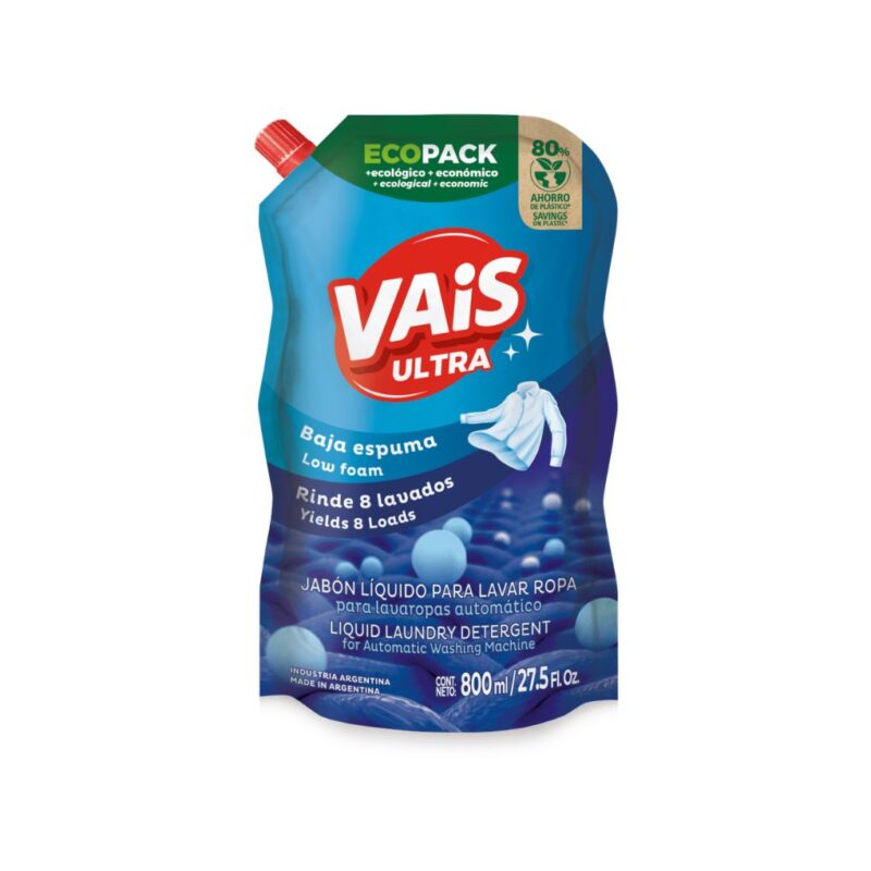 VAIS JABON LIQ. P/ROPA B.ESP.D/PACK x800ml. (1010691)(ALGABO)