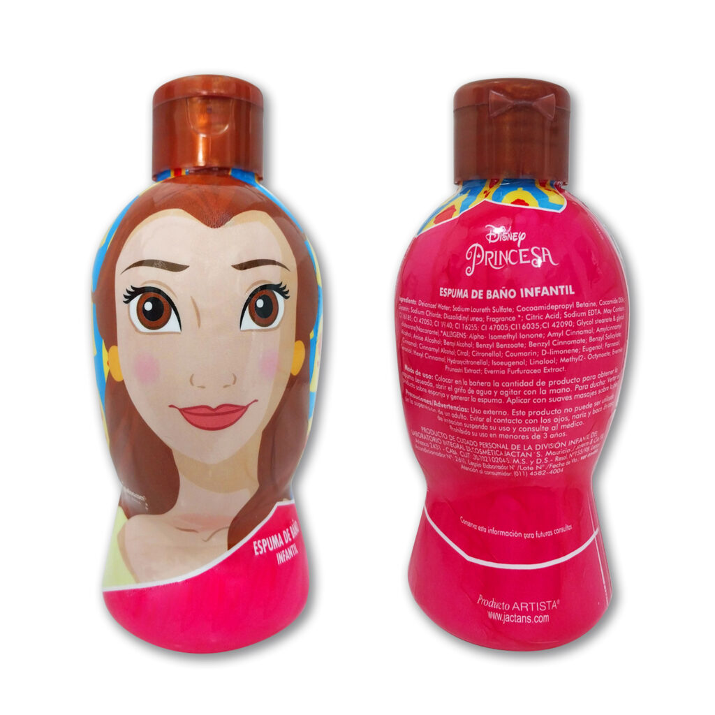 48211- Espuma de Baño x250ml. PRINCESA BELLA 3D (JACTANS) DESC. 15%