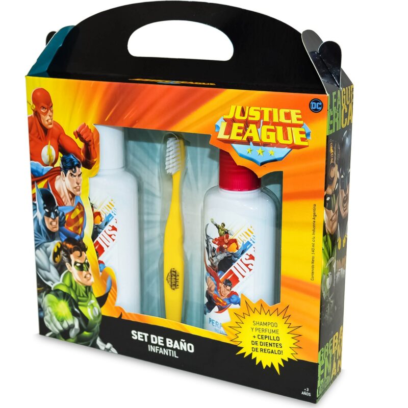 45814- Set de Baño Inf. LIGA DE LA JUSTICIA (JACTANS) DESC. 15%