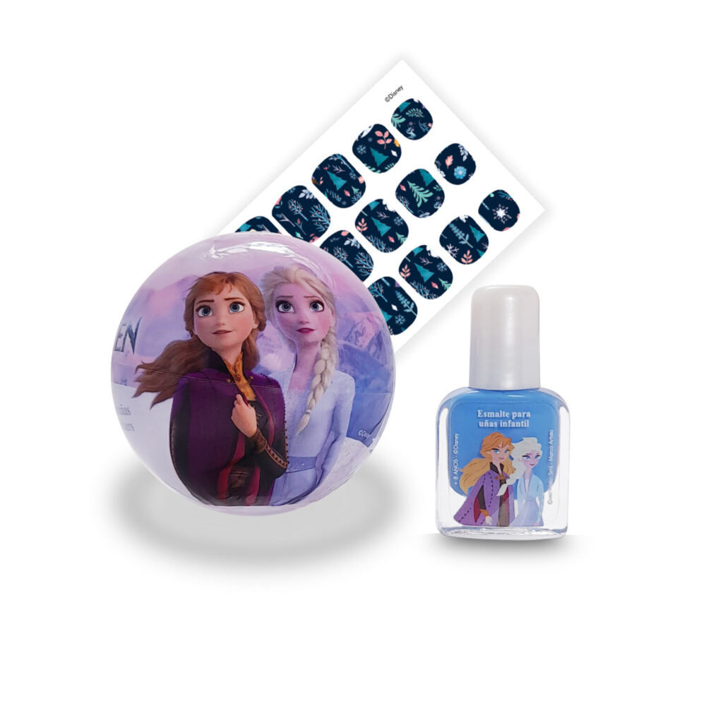 46651- Bola con Esmaltes Sorpresa + Stickers DISNEY FROZEN (JACTANS) DESC. 15%
