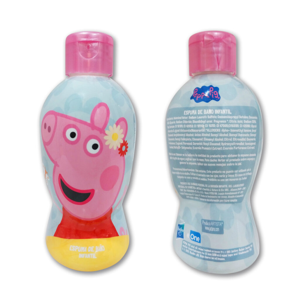48174- Espuma de Baño x250ml. PEPPA PIG 3D (JACTANS) DESC. 15%