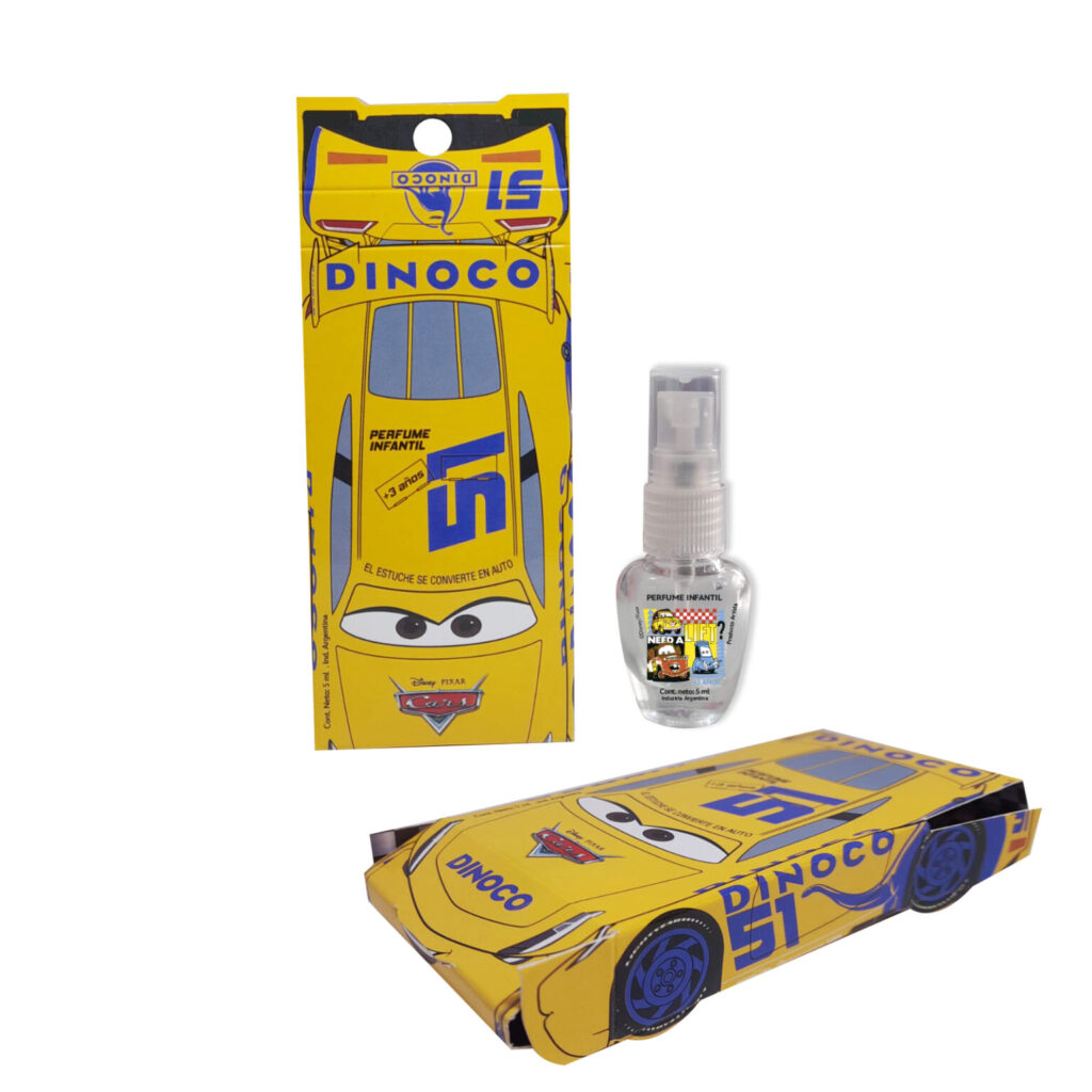50112- Perfume x5ml. DINOCO CARS Blister Formita (JACTANS) DESC. 15%