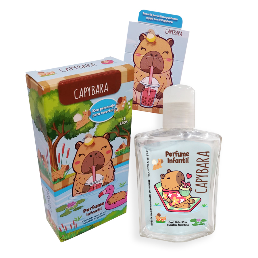 50884- Perfume CAPYBARA x50ml. Con Figura P/Recortar (JACTANS) DESC. 15%