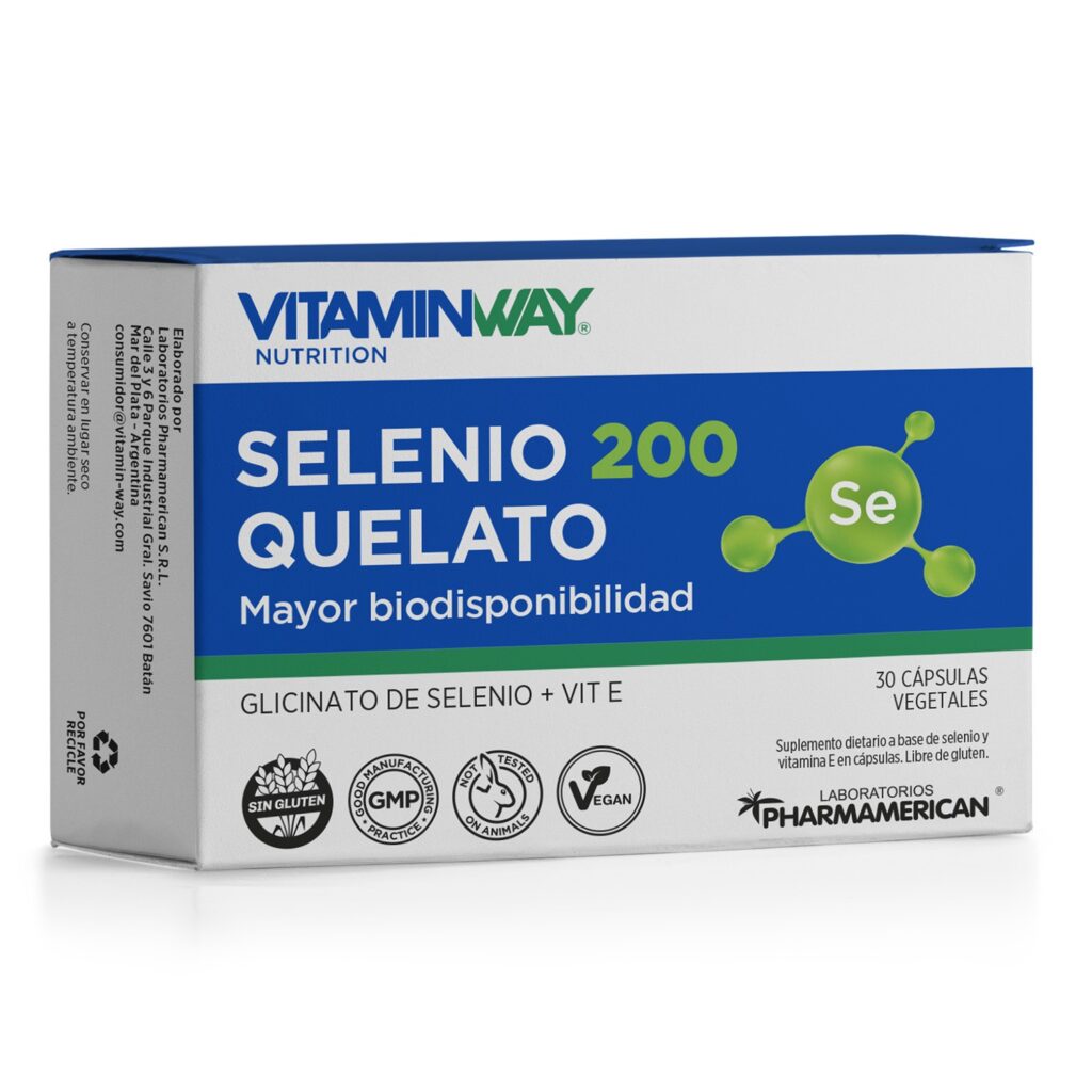 SELENIO QUELATO 200 x30caps. PROMO ABRIL 2026 30% Dto. (VITAMIN WAY)