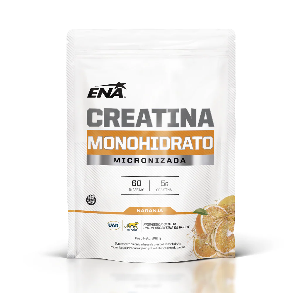 CREATINA MONOHIDRATO Micronizada Sabor NARANJA x342gr. PROMO MARZO-ABRIL 2026 15% Dto. (ENA SPORT)
