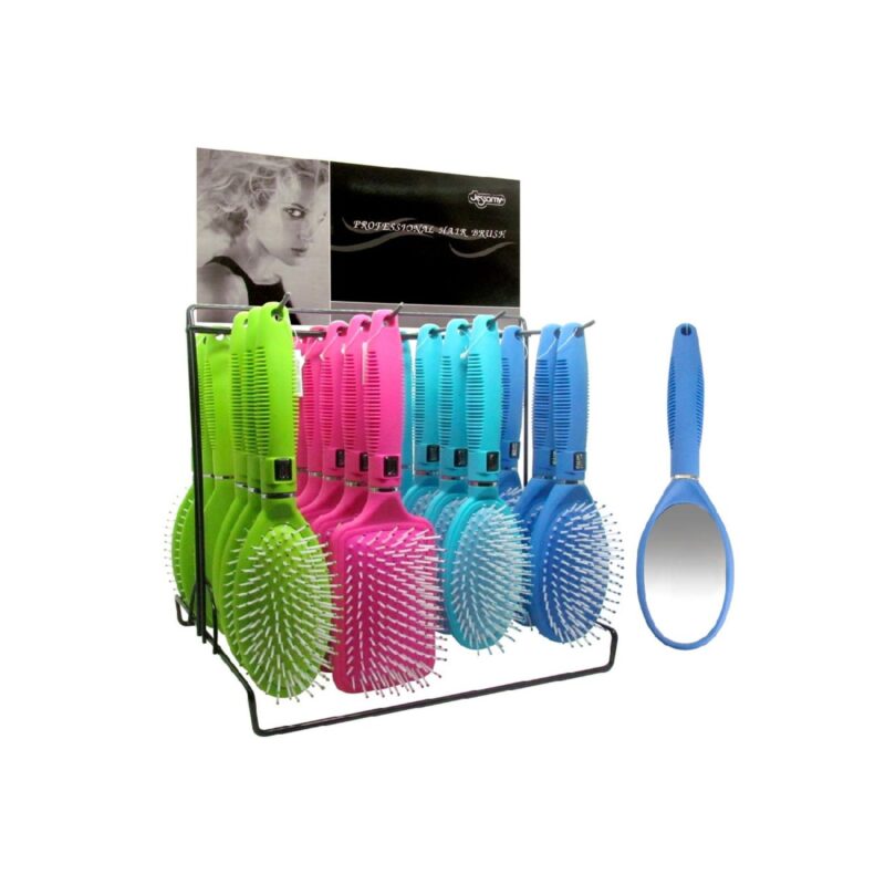 EXHIBIDOR DE CEPILLOS C-33 COLOR FLÚO x24 unid. (JESSAMY)